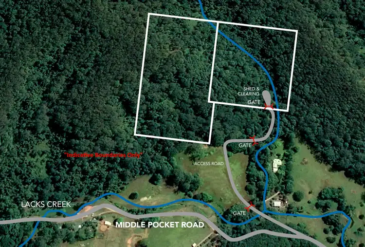 Floorplan of Homely rural property listing, Lots/389 & 390 Middle Pocket Road, Middle Pocket NSW 2483