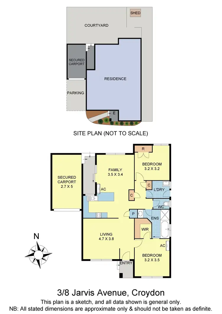 Floorplan of Homely unit listing, 3/8a Jarvis Avenue, Croydon VIC 3136