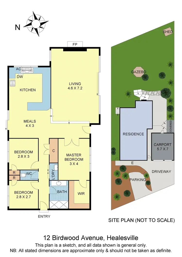 Floorplan of Homely house listing, 12 Birdwood Avenue, Healesville VIC 3777
