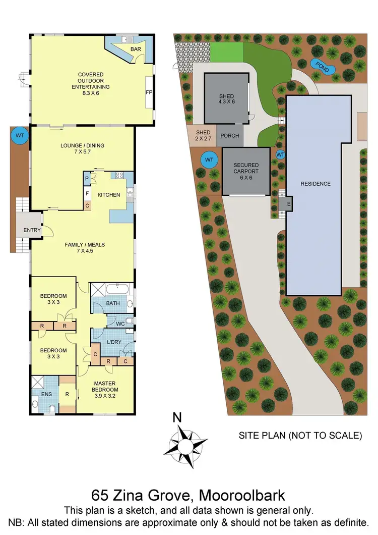 Floorplan of Homely house listing, 65 Zina Grove, Mooroolbark VIC 3138