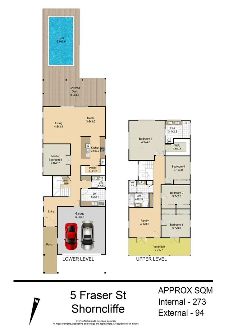 Floorplan of Homely house listing, 5 Fraser Street, Shorncliffe QLD 4017