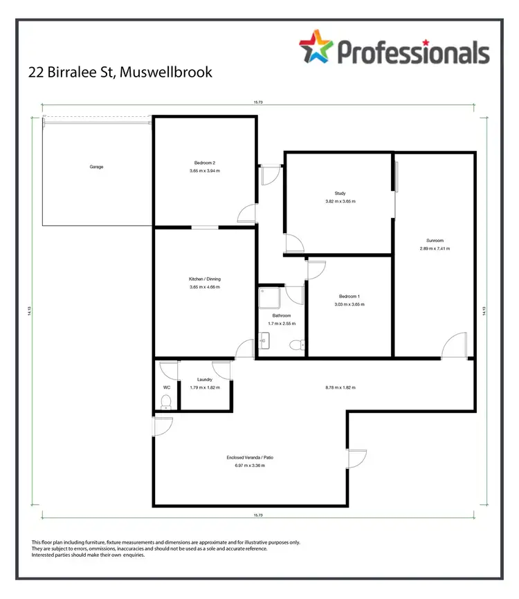 Floorplan of Homely house listing, 22 Birralee Street, Muswellbrook NSW 2333
