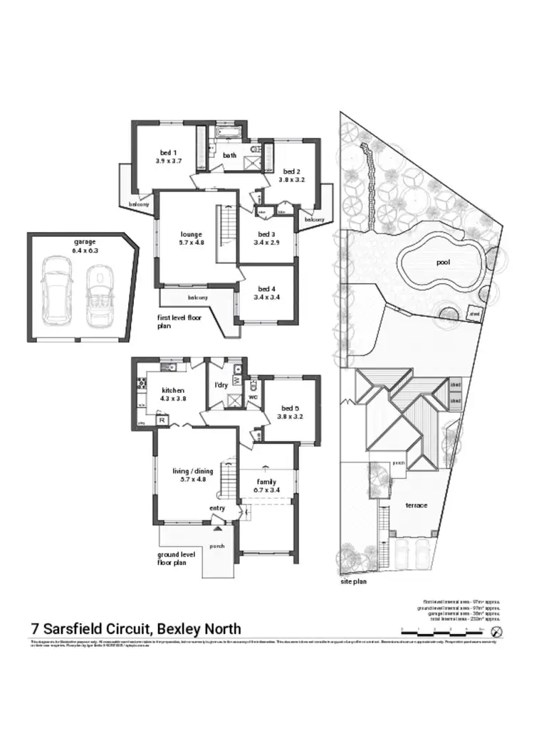 Floorplan of Homely house listing, 7 Sarsfield Circuit, Bexley North NSW 2207