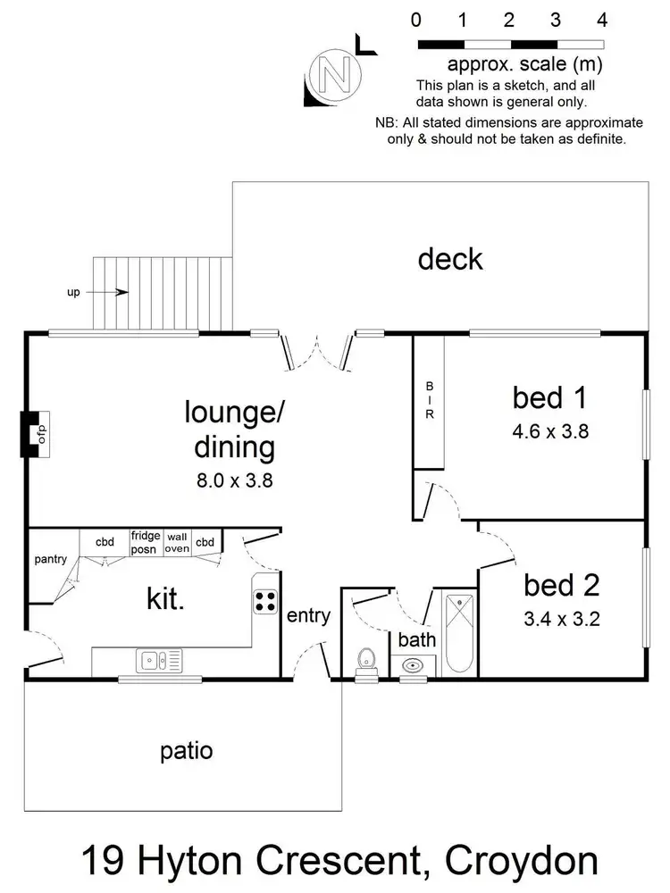 Floorplan of Homely house listing, 19 Hyton Crescent, Croydon VIC 3136