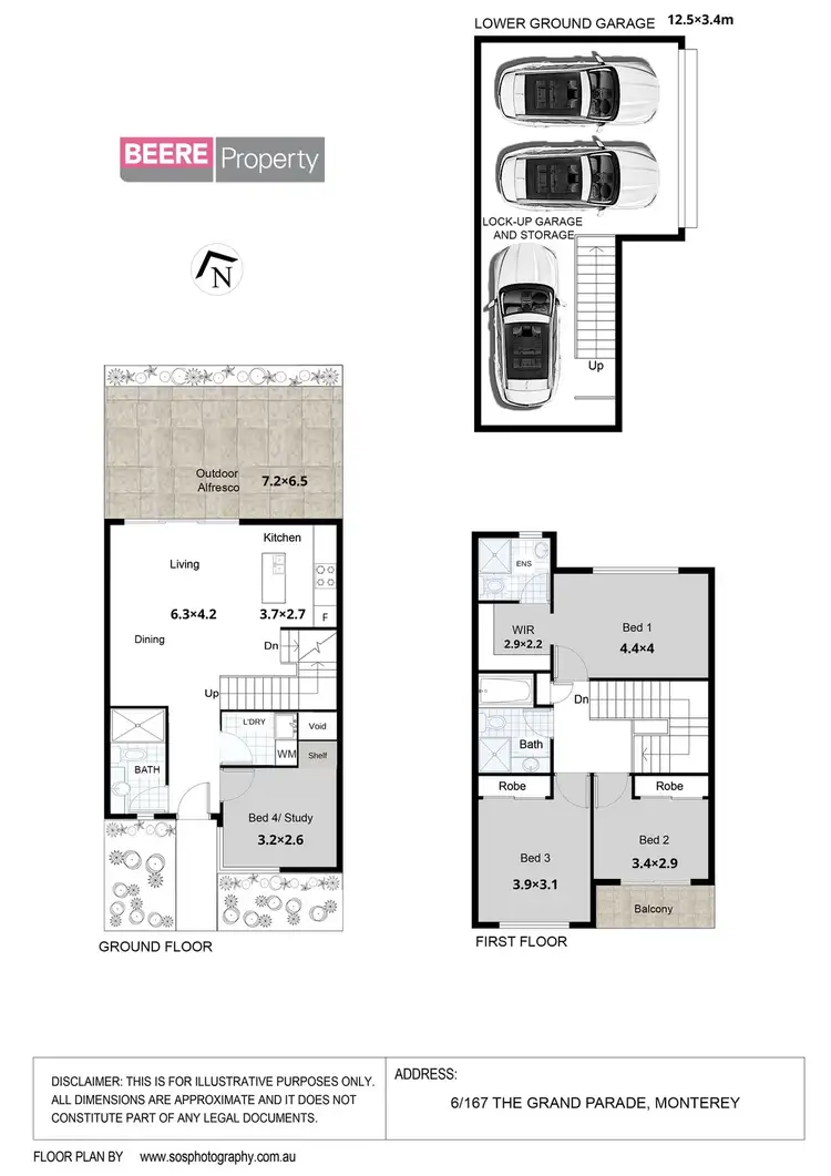 Floorplan of Homely townhouse listing, 6/167 The Grand Parade, Monterey NSW 2217