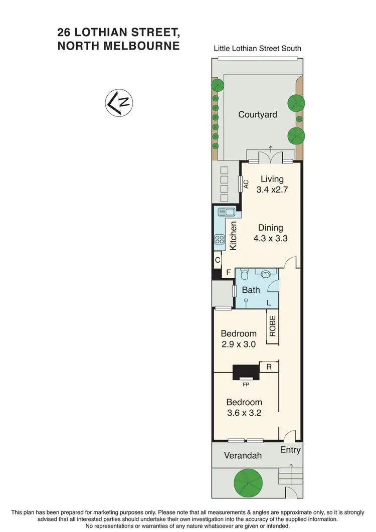 Floorplan of Homely house listing, 26 Lothian Street, North Melbourne VIC 3051