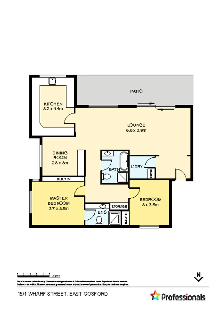 Floorplan of Homely apartment listing, 15/1 Wharf Street, East Gosford NSW 2250