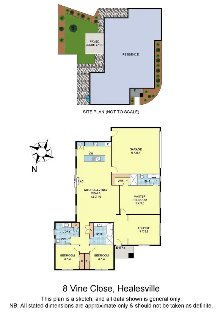Floorplan of Homely house listing, 8 Vine Close, Healesville VIC 3777