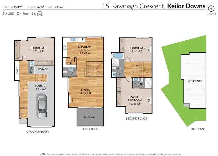 Floorplan of Homely house listing, 15 Kavanagh Crescent, Keilor Downs VIC 3038