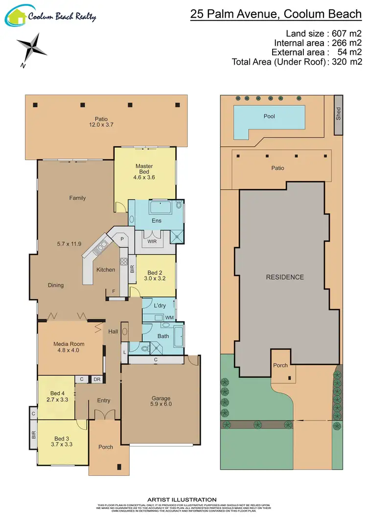 Floorplan of Homely house listing, 25 Palm Avenue, Coolum Beach QLD 4573