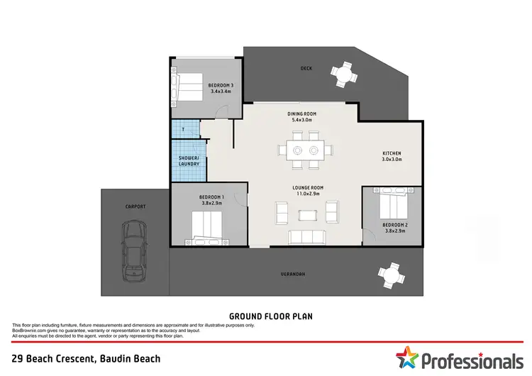 Floorplan of Homely house listing, 29 Beach Crescent, Baudin Beach SA 5222