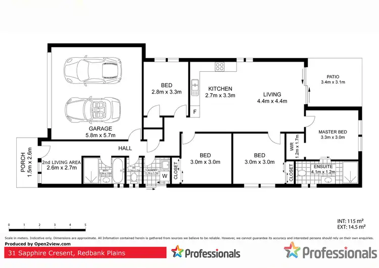 Floorplan of Homely house listing, 31 Sapphire Crescent, Redbank Plains QLD 4301