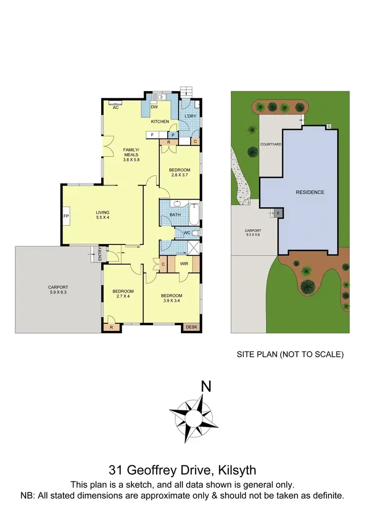 Floorplan of Homely house listing, 31 Geoffrey Drive, Kilsyth VIC 3137