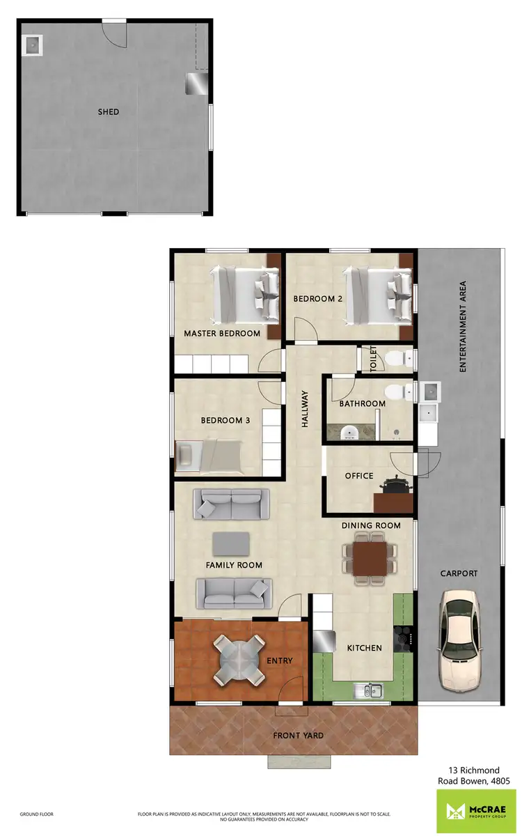 Floorplan of Homely house listing, 13 Richmond Road, Bowen QLD 4805
