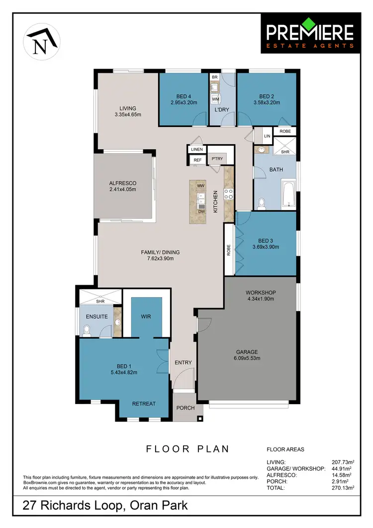 Floorplan of Homely house listing, 27 Richards Loop, Oran Park NSW 2570
