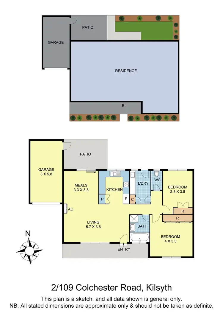 Floorplan of Homely unit listing, 2/109 Colchester Road, Kilsyth VIC 3137