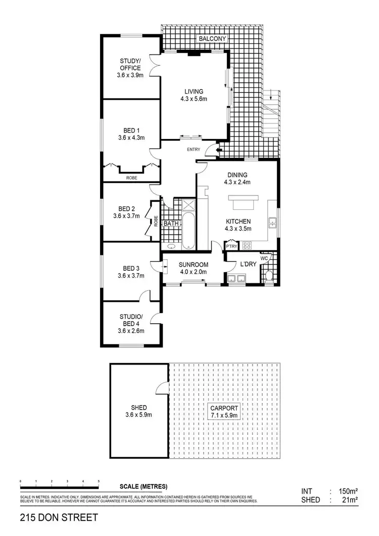 Floorplan of Homely house listing, 215 Don Street, Ironbark VIC 3550