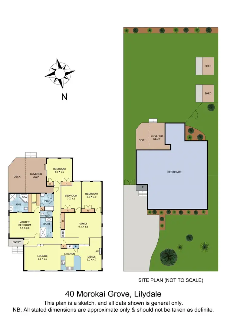 Floorplan of Homely house listing, 40 Morokai Grove, Lilydale VIC 3140