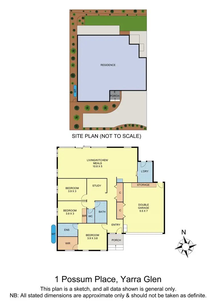 Floorplan of Homely house listing, 1 & 2 Possum Place, Yarra Glen VIC 3775