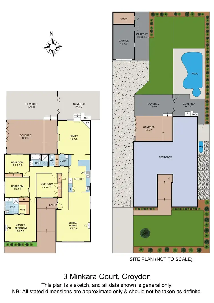 Floorplan of Homely house listing, 3 Minkara Court, Croydon VIC 3136