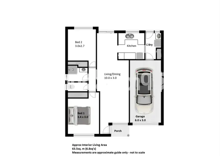 Floorplan of Homely unit listing, 3/538 Kotthoff Street, Lavington NSW 2641