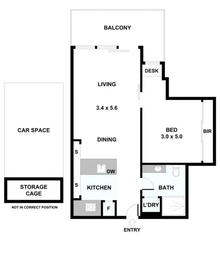 Floorplan of Homely apartment listing, 1406/1 Ascot Vale Road, Flemington VIC 3031