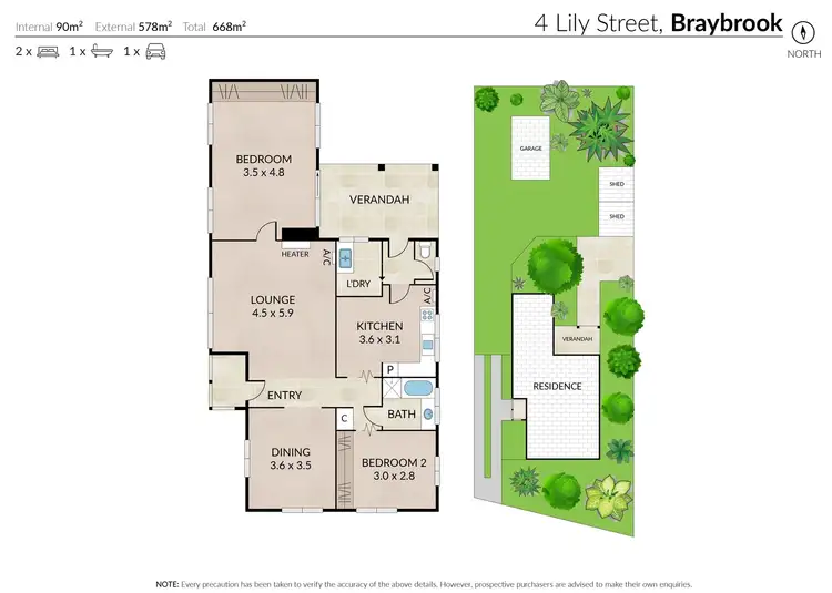 Floorplan of Homely house listing, 4 Lily Street, Braybrook VIC 3019