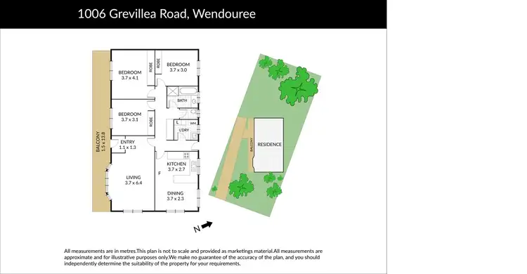 Floorplan of Homely house listing, 1006 Grevillea Road, Wendouree VIC 3355