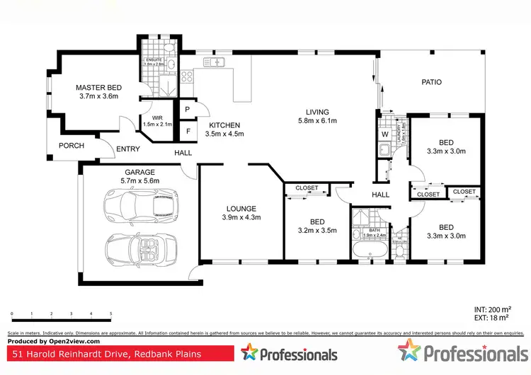 Floorplan of Homely house listing, 51 Harold Reinhardt Drive, Redbank Plains QLD 4301