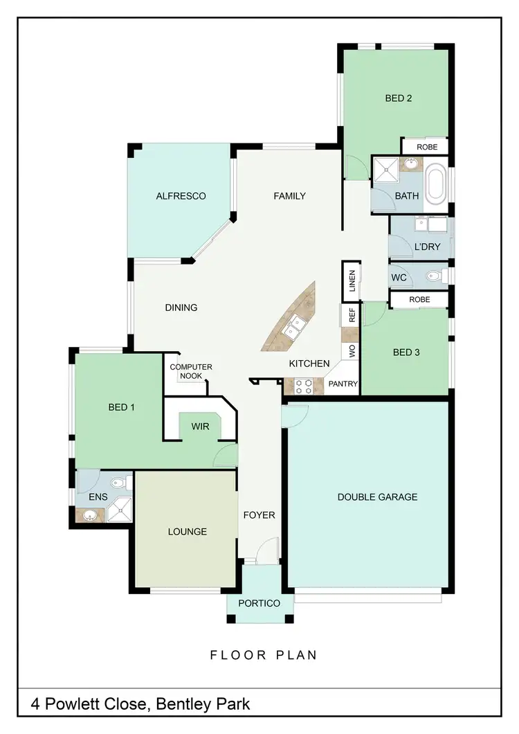 Floorplan of Homely house listing, 4 Powlett Close, Bentley Park QLD 4869