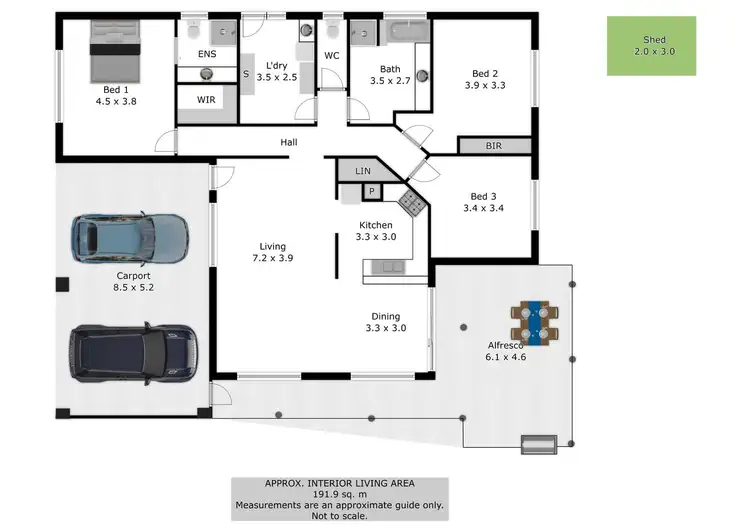 Floorplan of Homely house listing, 4 Indigo Close, Wodonga VIC 3690