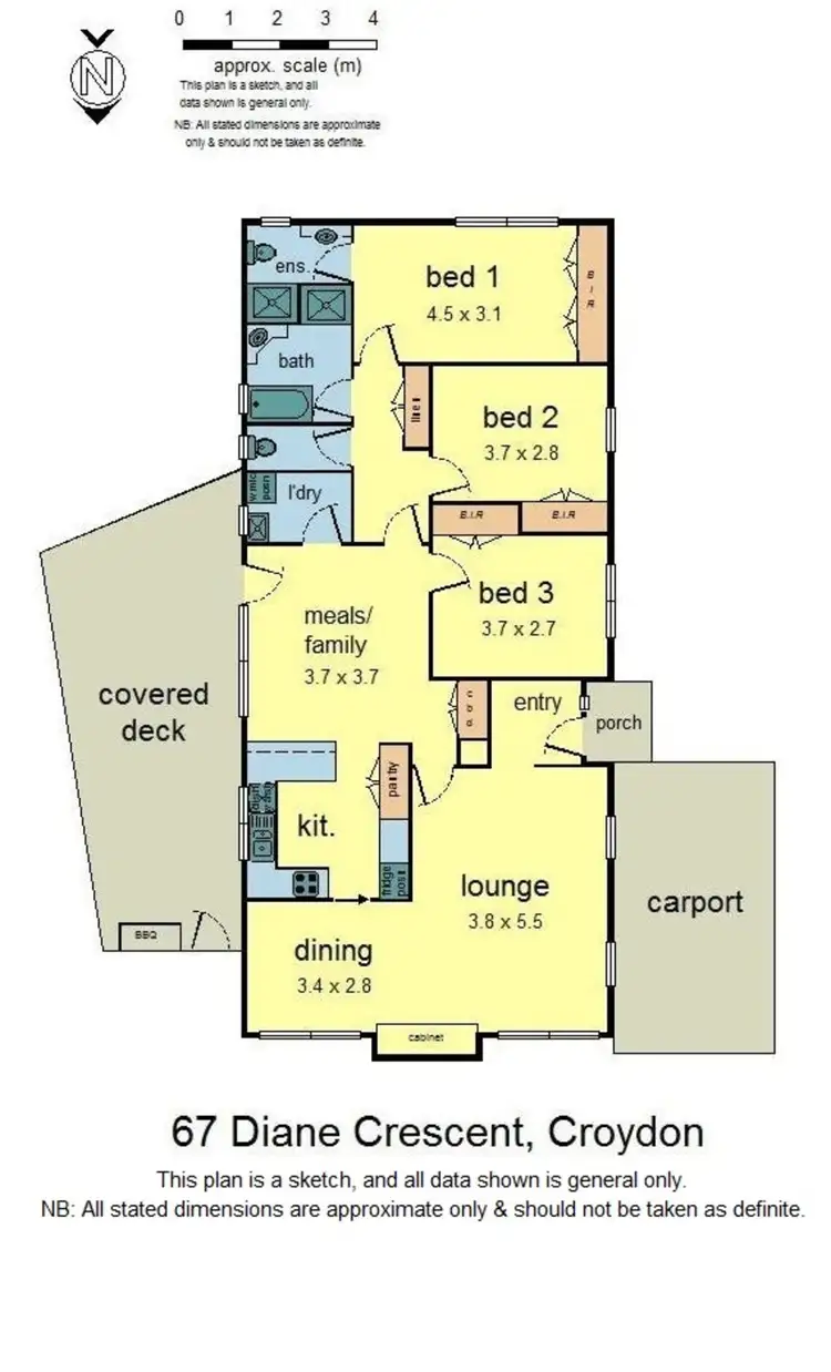 Floorplan of Homely house listing, 67 Diane Crescent, Croydon VIC 3136