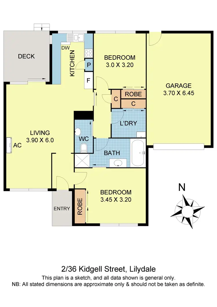 Floorplan of Homely unit listing, 2/36 Kidgell Street, Lilydale VIC 3140