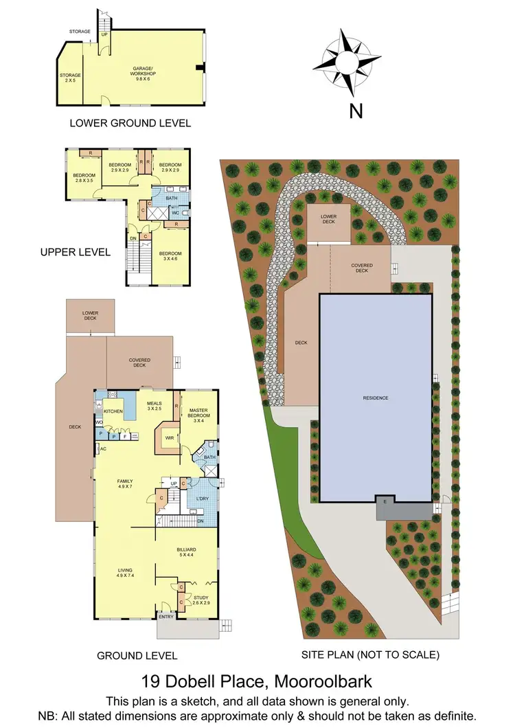 Floorplan of Homely house listing, 19 Dobell Place, Mooroolbark VIC 3138