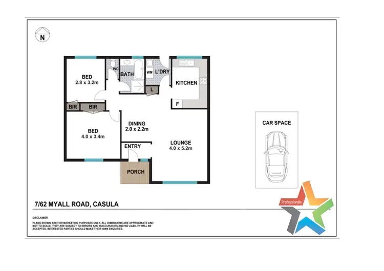 Floorplan of Homely villa listing, 7/62 Myall Road, Casula NSW 2170