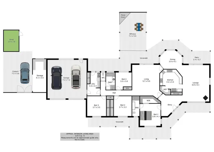 Floorplan of Homely house listing, 71 Huon Creek Road, Wodonga VIC 3690