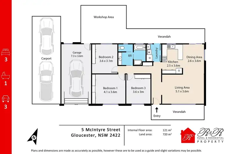 Floorplan of Homely house listing, 5 McIntyre Street, Gloucester NSW 2422