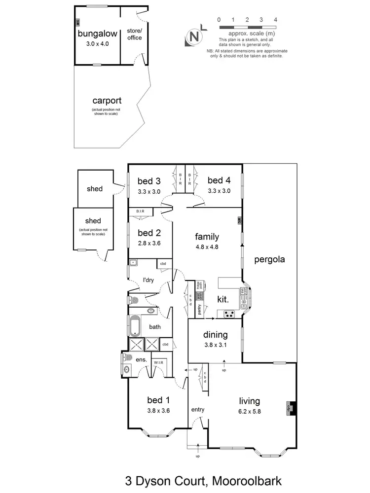 Floorplan of Homely house listing, 3 Dyson Court, Mooroolbark VIC 3138