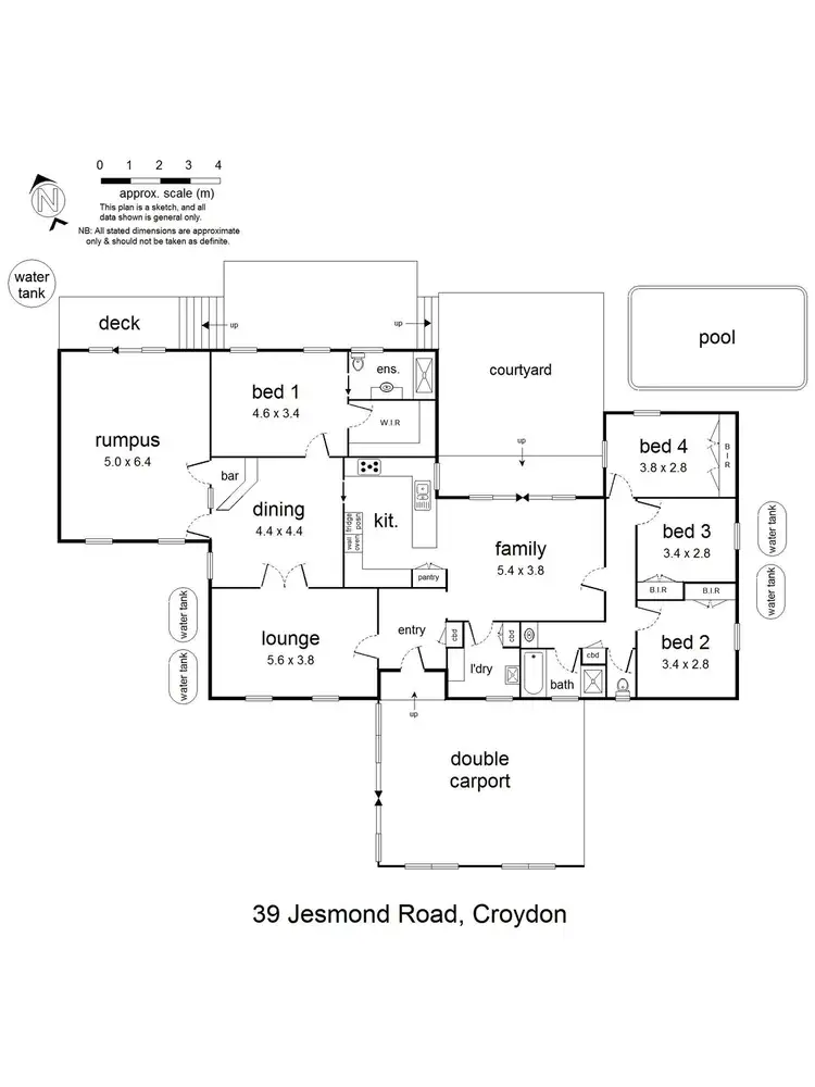 Floorplan of Homely house listing, 39 Jesmond Road, Croydon VIC 3136
