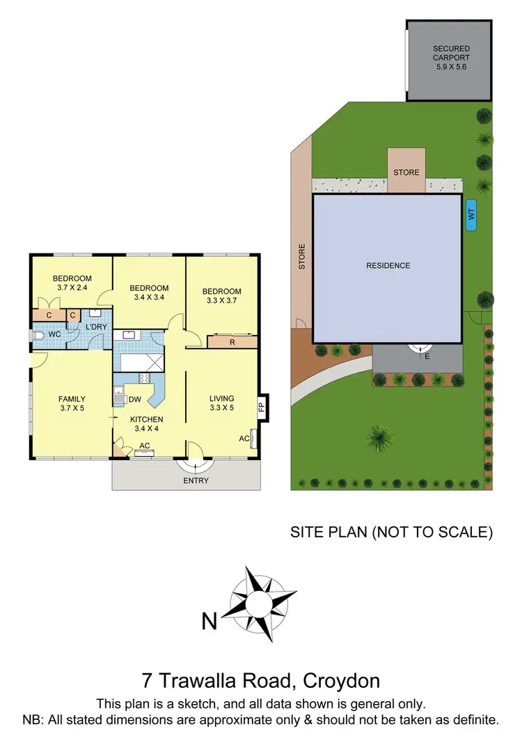 Floorplan of Homely house listing, 7 Trawalla Road, Croydon VIC 3136