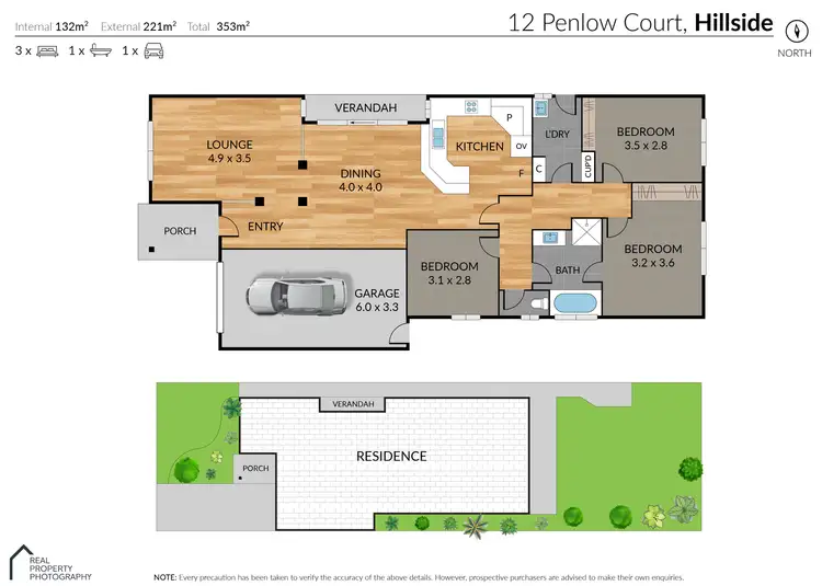 Floorplan of Homely house listing, 12 Penlow Court, Hillside VIC 3037