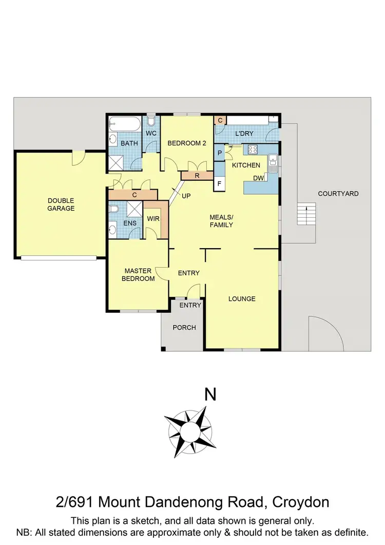 Floorplan of Homely townhouse listing, 2/691 Mt Dandenong Road, Kilsyth VIC 3137