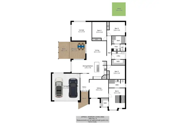 Floorplan of Homely house listing, 7 Killarney Court, Wodonga VIC 3690