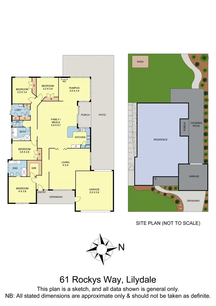 Floorplan of Homely house listing, 61 Rockys Way, Lilydale VIC 3140
