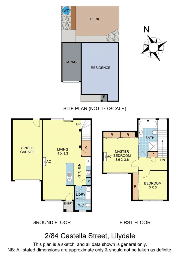 Floorplan of Homely unit listing, 2/84 Castella Street, Lilydale VIC 3140