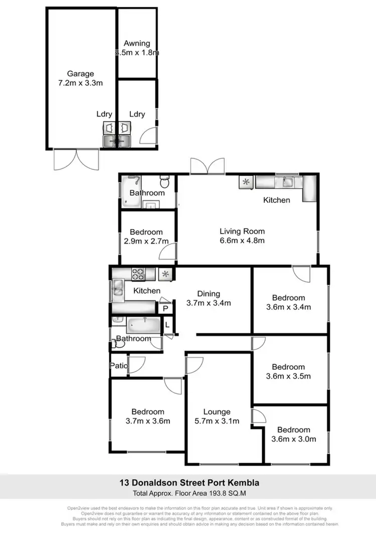 Floorplan of Homely house listing, 13 Donaldson Street, Port Kembla NSW 2505