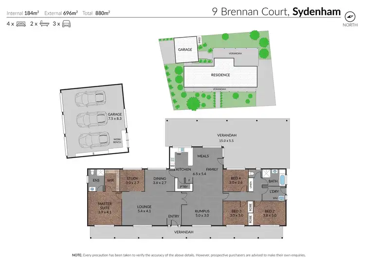 Floorplan of Homely house listing, 9 Brennan Court, Sydenham VIC 3037