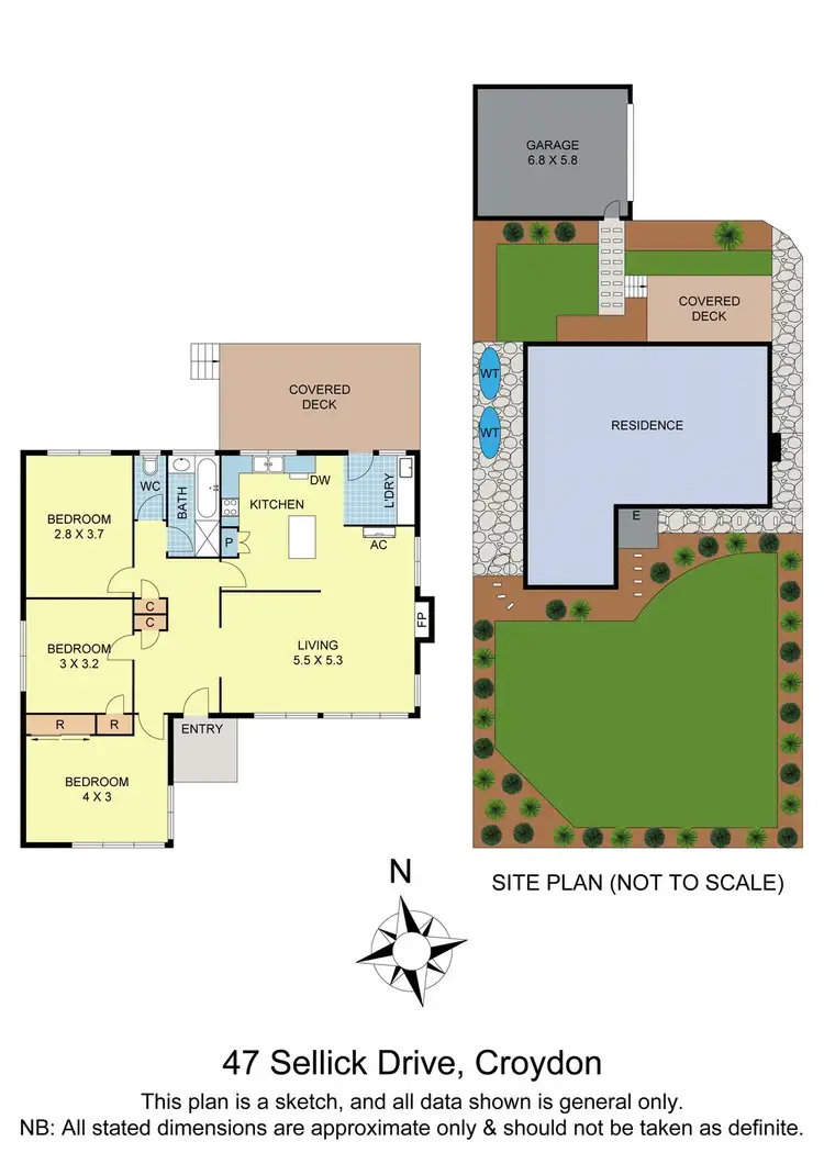 Floorplan of Homely house listing, 47 Sellick Drive, Croydon VIC 3136