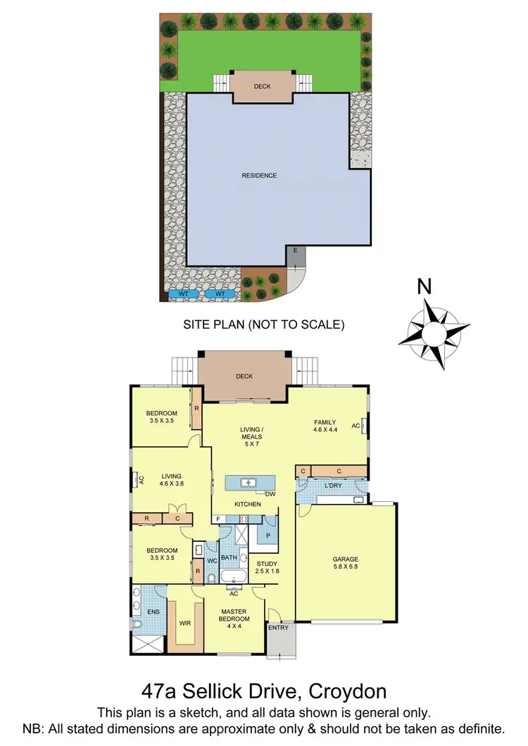 Floorplan of Homely house listing, 47a Sellick Drive, Croydon VIC 3136