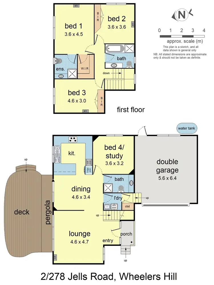 Floorplan of Homely townhouse listing, 2/278 Jells Road, Wheelers Hill VIC 3150